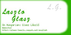 laszlo glasz business card